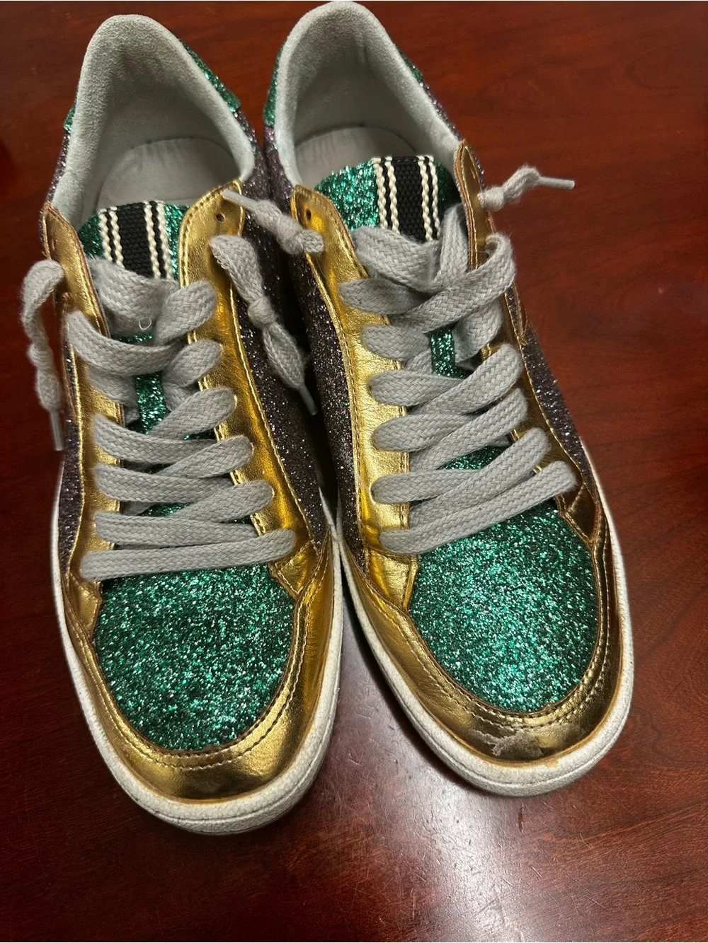 Women’s shu shop brand Mardi Gras sneakers size 9